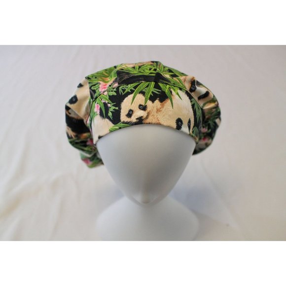 Panda Bouffant Surgical Dental Scrub Cap Chemo Hat - Picture 2 of 4